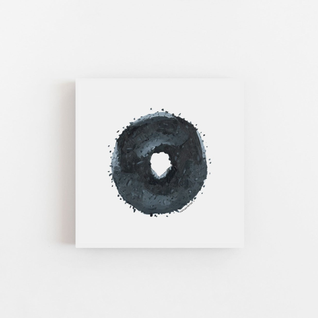 A Bagel With Everything On It Art Print