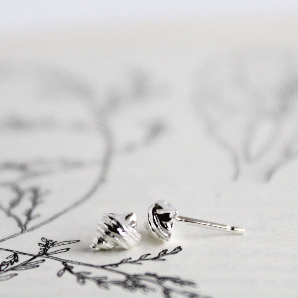 Sitka Periwinkle Shell Stud Earrings