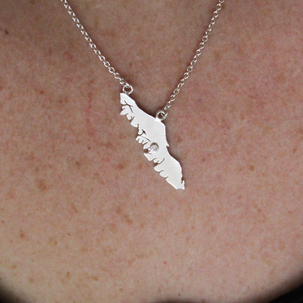Vancouver Island Necklace with Stone