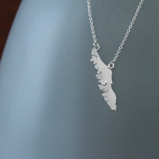 Vancouver Island Necklace with Stone