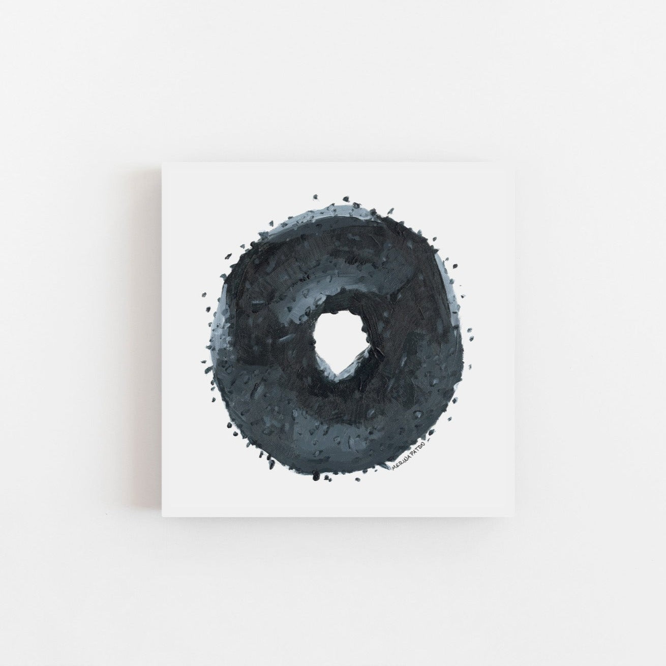 A Bagel With Everything On It Art Print