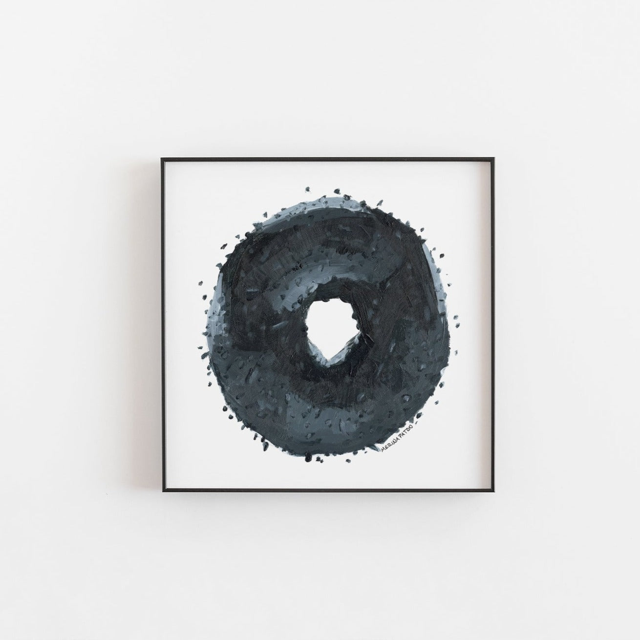 A Bagel With Everything On It Art Print